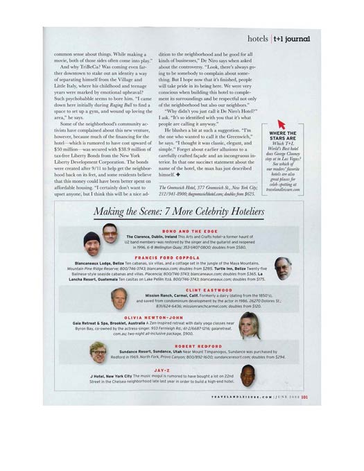 Greenwich Press 2008 06 Travel Leisure Page 6