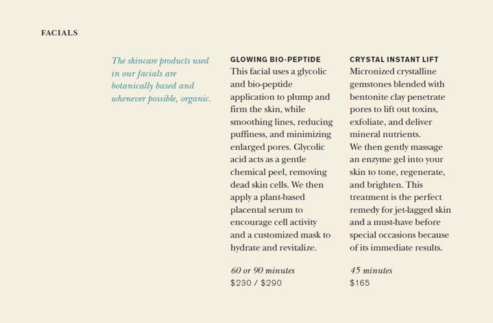 The Greenwich Hotel Shibui Menu Page 16