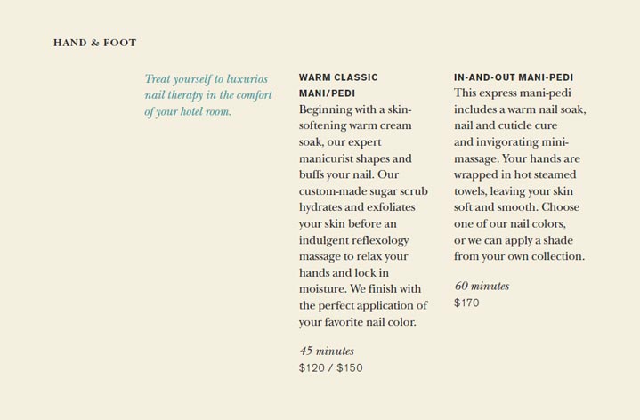 The Greenwich Hotel Shibui Menu Page 18