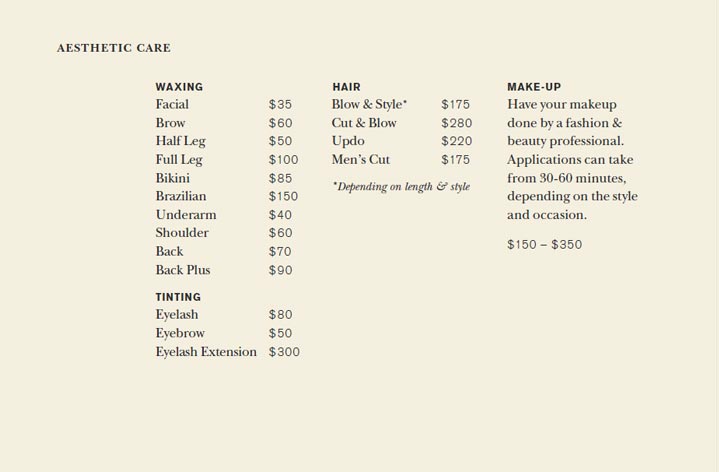 The Greenwich Hotel Shibui Menu Page 19