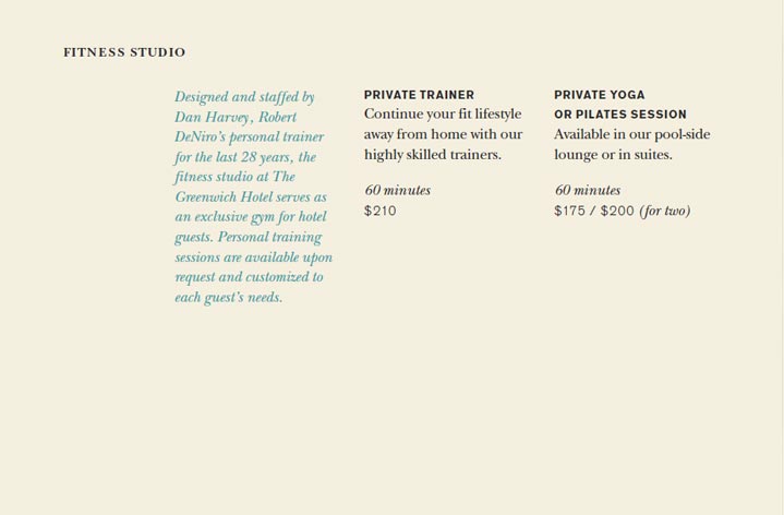 The Greenwich Hotel Shibui Menu Page 20