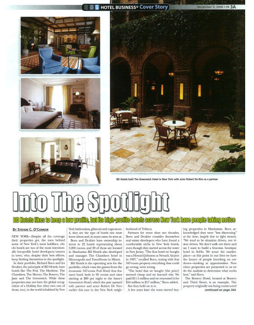Greenwich Press 2008 11 Hotel Business