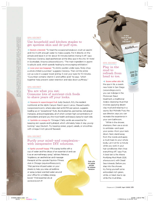 Greenwich Press 2009 04 Beauty Secrets of the spas
