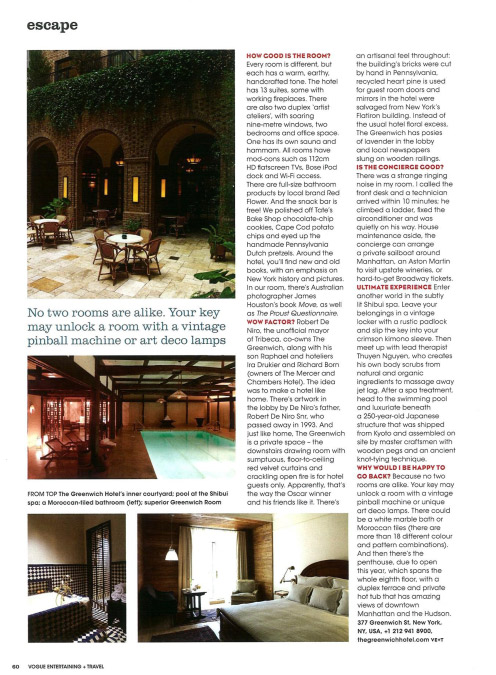 Greenwich Press 2009 04 Vogue Australia